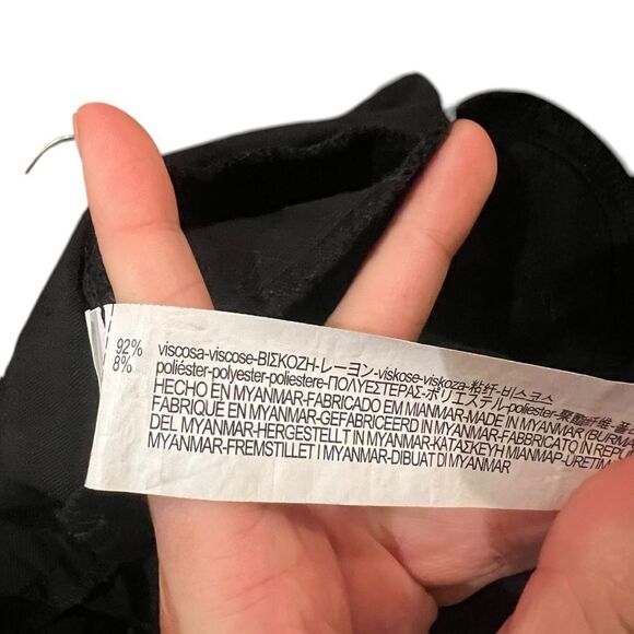 Zara black high waisted pull on pants. Size xs - Picture 4 of 7